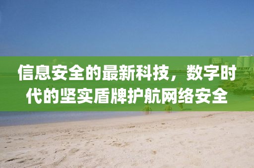 信息安全的最新科技，数字时代的坚实盾牌护航网络安全