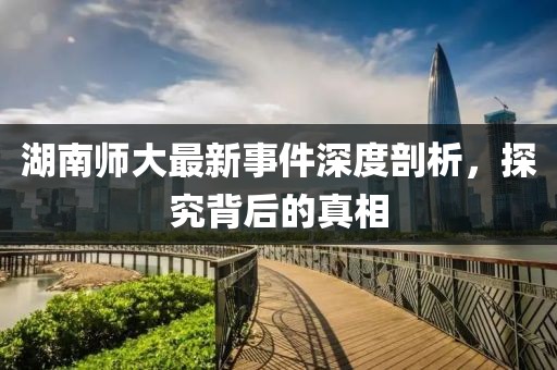 湖南师大最新事件深度剖析，探究背后的真相