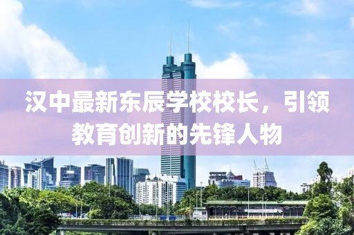 汉中最新东辰学校校长，引领教育创新的先锋人物