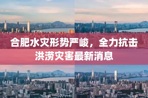合肥水灾形势严峻，全力抗击洪涝灾害最新消息