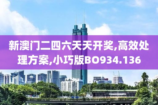 新澳门二四六天天开奖,高效处理方案,小巧版BO934.136