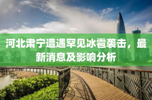 河北肃宁遭遇罕见冰雹袭击，最新消息及影响分析