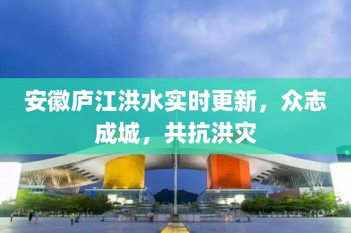 安徽庐江洪水实时更新，众志成城，共抗洪灾