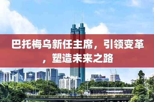 巴托梅乌新任主席，引领变革，塑造未来之路