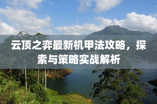 云顶之弈最新机甲法攻略，探索与策略实战解析