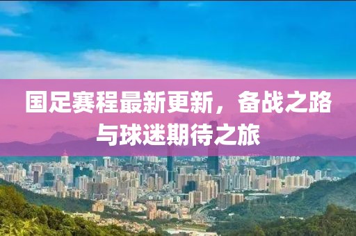 国足赛程最新更新，备战之路与球迷期待之旅