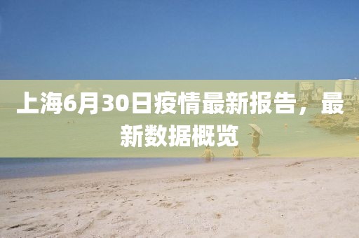 上海6月30日疫情最新报告，最新数据概览