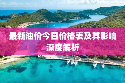 最新油价今日价格表及其影响深度解析