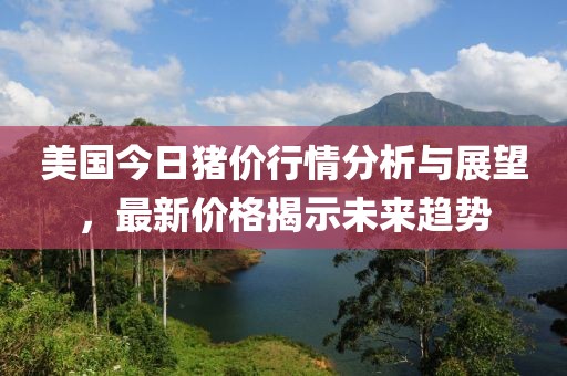 美国今日猪价行情分析与展望，最新价格揭示未来趋势