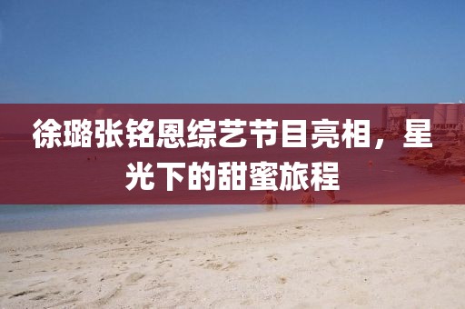 徐璐张铭恩综艺节目亮相，星光下的甜蜜旅程