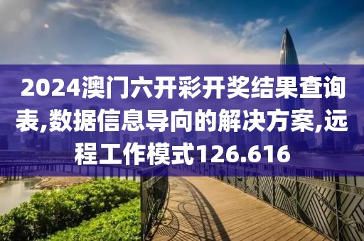 2024澳门六开彩开奖结果查询表,数据信息导向的解决方案,远程工作模式126.616