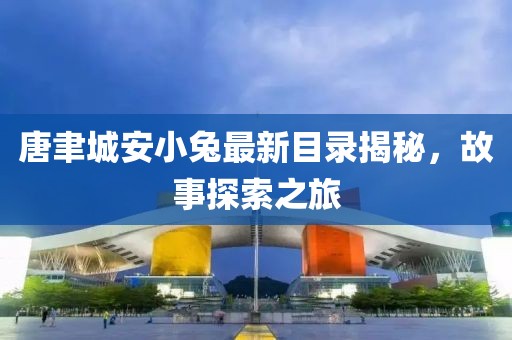 唐聿城安小兔最新目录揭秘，故事探索之旅