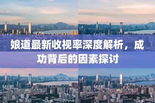 娘道最新收视率深度解析，成功背后的因素探讨