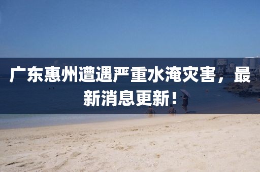 广东惠州遭遇严重水淹灾害，最新消息更新！