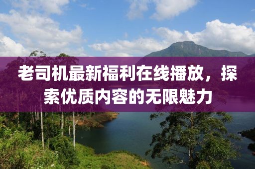 老司机最新福利在线播放，探索优质内容的无限魅力