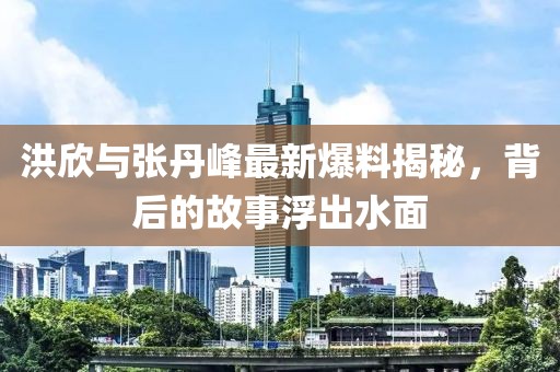 洪欣与张丹峰最新爆料揭秘，背后的故事浮出水面