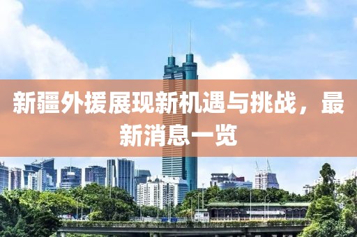 新疆外援展现新机遇与挑战，最新消息一览