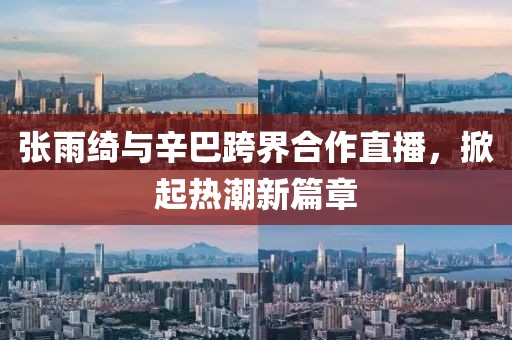 张雨绮与辛巴跨界合作直播，掀起热潮新篇章