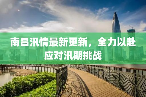 南昌汛情最新更新，全力以赴应对汛期挑战