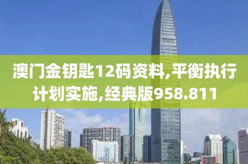 澳门金钥匙12码资料,平衡执行计划实施,经典版958.811
