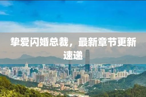 挚爱闪婚总裁，最新章节更新速递