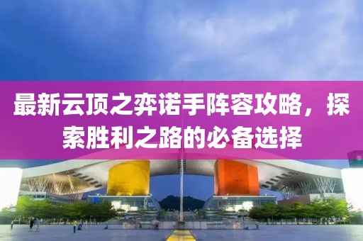 最新云顶之弈诺手阵容攻略，探索胜利之路的必备选择