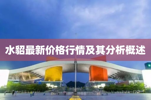 水貂最新价格行情及其分析概述