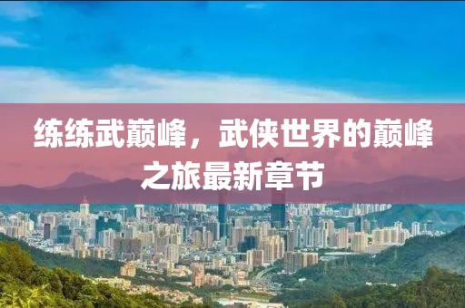 练练武巅峰，武侠世界的巅峰之旅最新章节