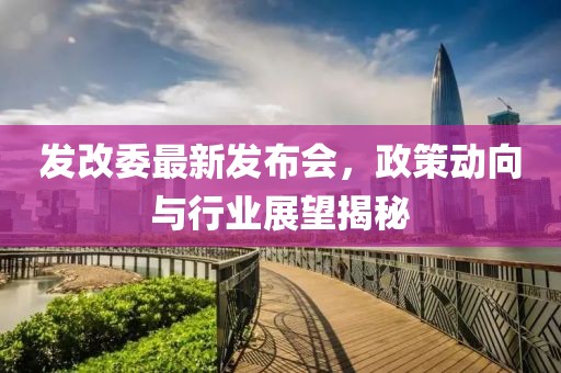 发改委最新发布会，政策动向与行业展望揭秘