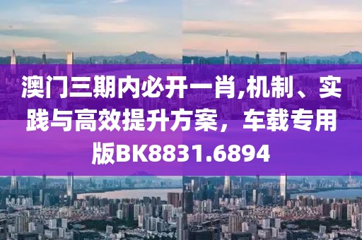 澳门三期内必开一肖,机制、实践与高效提升方案，车载专用版BK8831.6894