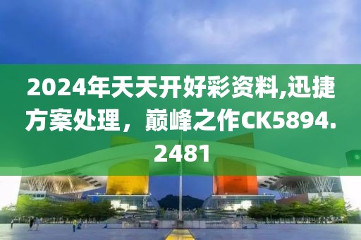 2024年天天开好彩资料,迅捷方案处理，巅峰之作CK5894.2481