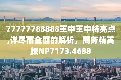 77777788888王中王中特亮点,详尽而全面的解析，商务精英版NP7173.4688