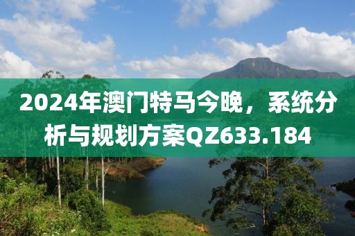 2024年澳门特马今晚，系统分析与规划方案QZ633.184