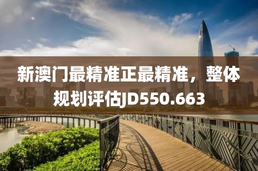 新澳门最精准正最精准，整体规划评估JD550.663