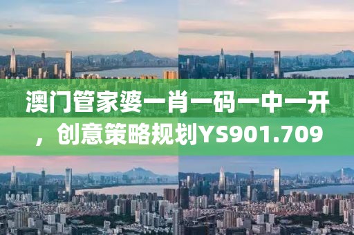 澳门管家婆一肖一码一中一开，创意策略规划YS901.709
