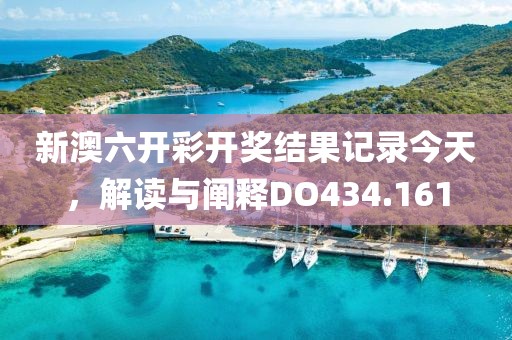 新澳六开彩开奖结果记录今天，解读与阐释DO434.161