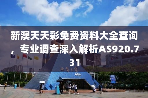 新澳天天彩免费资料大全查询，专业调查深入解析AS920.731