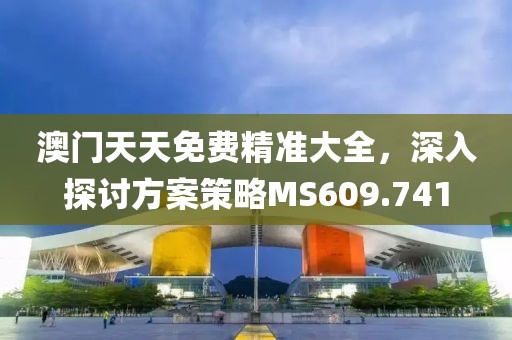 澳门天天免费精准大全，深入探讨方案策略MS609.741