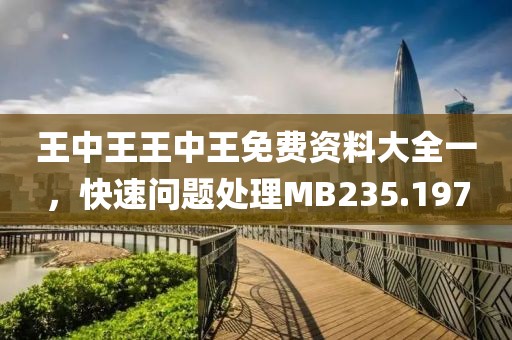 王中王王中王免费资料大全一，快速问题处理MB235.197