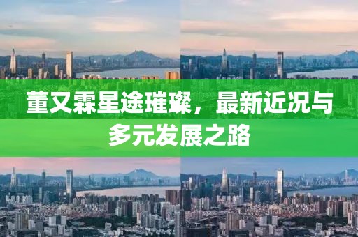 董又霖星途璀璨，最新近况与多元发展之路