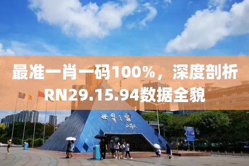 最准一肖一码100%，深度剖析RN29.15.94数据全貌