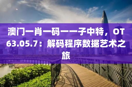 澳门一肖一码一一子中特，OT63.05.7：解码程序数据艺术之旅
