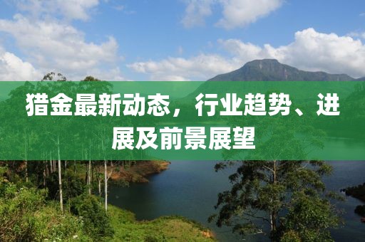 猎金最新动态，行业趋势、进展及前景展望