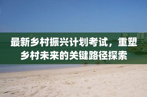 最新乡村振兴计划考试，重塑乡村未来的关键路径探索