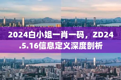 2024白小姐一肖一码，ZD24.5.16信息定义深度剖析