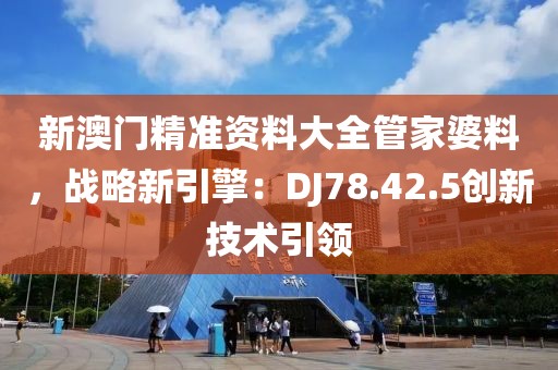 新澳门精准资料大全管家婆料，战略新引擎：DJ78.42.5创新技术引领