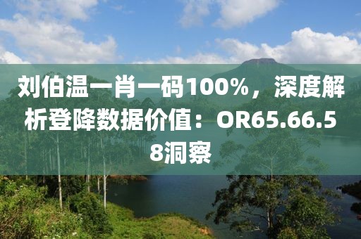 刘伯温一肖一码100%，深度解析登降数据价值：OR65.66.58洞察