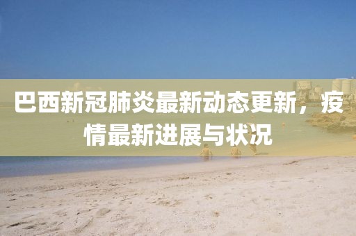 巴西新冠肺炎最新动态更新，疫情最新进展与状况