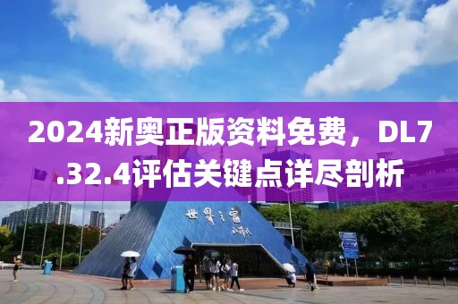 2024新奥正版资料免费，DL7.32.4评估关键点详尽剖析