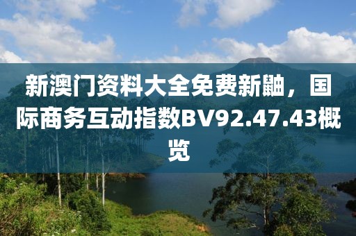 新澳门资料大全免费新鼬，国际商务互动指数BV92.47.43概览